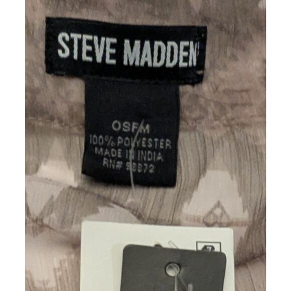 Steve Madden ESF-12268 Women's Tie Front Crinckle Chiffon Kimono, Clay, ONE Size - Picture 6 of 7